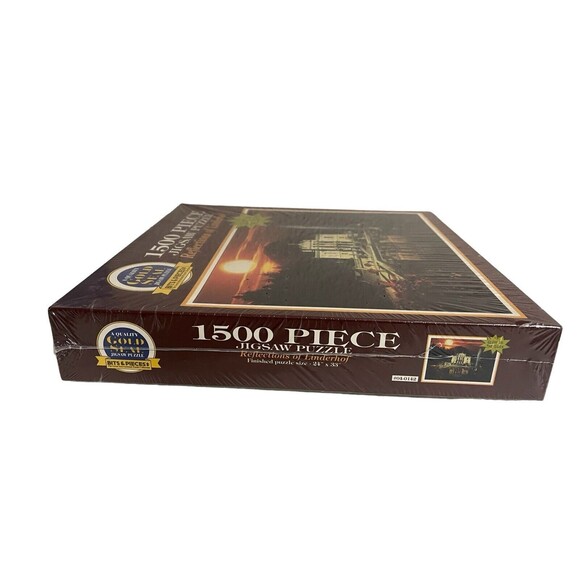 Reflections of Linderhof Castle Bavaria 1500 Piece Glow in Dark Puzzle - Sealed - Picture 13 of 15